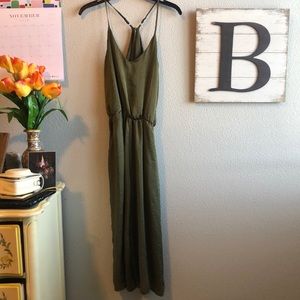 Hunter green jumpsuit